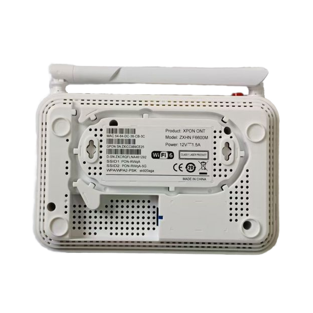 ZXHN F6600M 底部标签